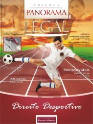 PANORAMA LEGAL ::: Volume 4 ::: Direito Desportivo