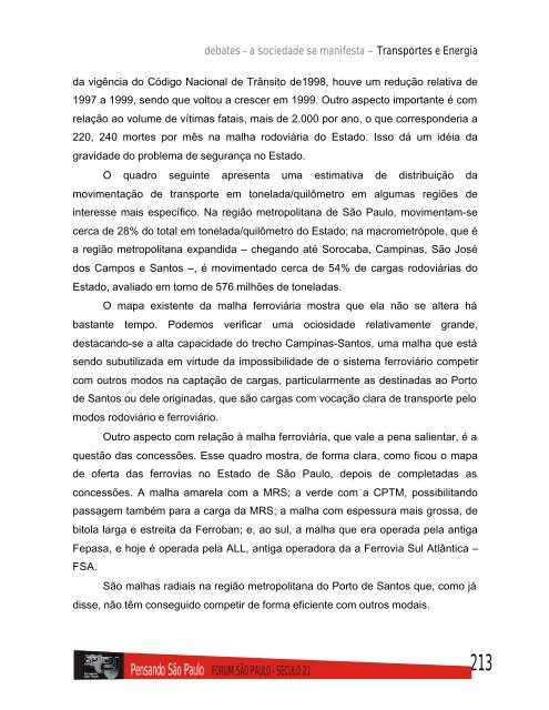 Transporte e Energia - Assembleia Legislativa do Estado de São ...