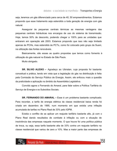 Transporte e Energia - Assembleia Legislativa do Estado de São ...