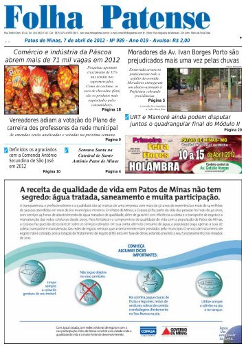 Folha Patense, 07/04/12 (nº 989 on