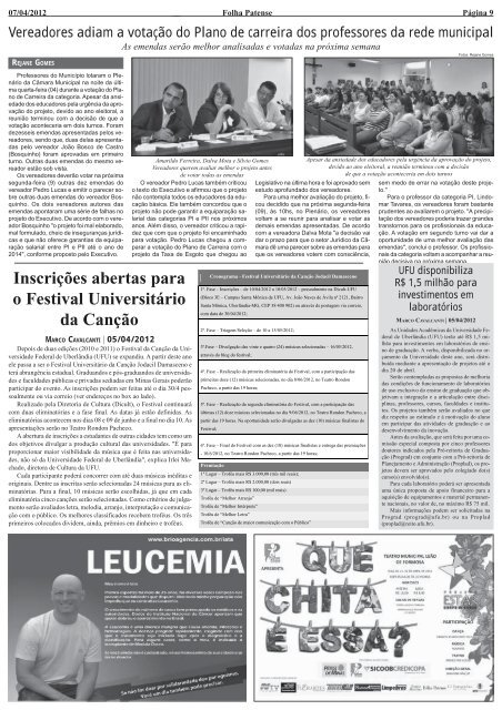 Folha Patense, 07/04/12 (nº 989 on