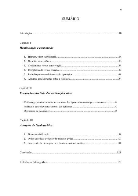 moralidade, civilização e decadência - Programa de Pós ...