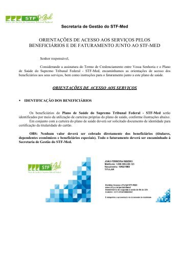 Orientações de acesso e faturamento revisado 1 - STF