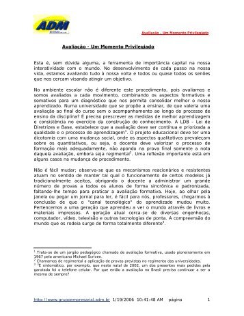 Avaliacao Um momento privilegiado_M9_AR.pdf - Grupo ...