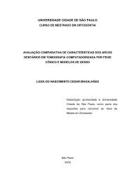 Avaliação comparativa de características dos arcos ... - Unicid