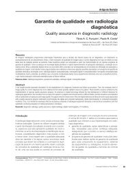 Garantia de qualidade em radiologia diagnóstica - Associação ...