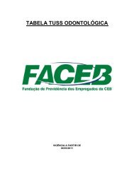 TABELA TUSS ODONTOLÓGICA - FACEB