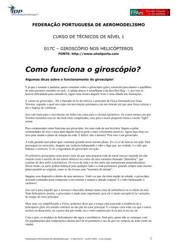 Giroscópio para Helicópteros - Federação Portuguesa de ...