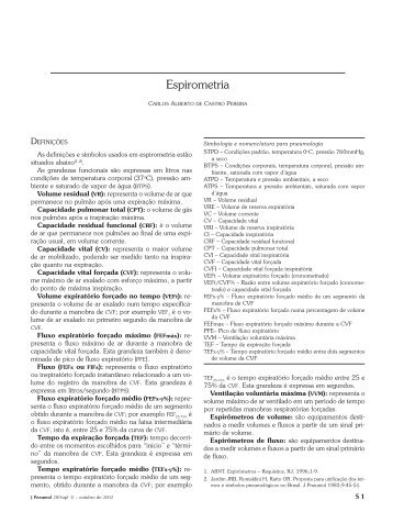 Espirometria PDF - Jornal Brasileiro de Pneumologia