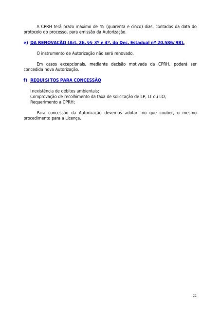 apostila de legislação ambiental sobre licenciamento e - CPRH