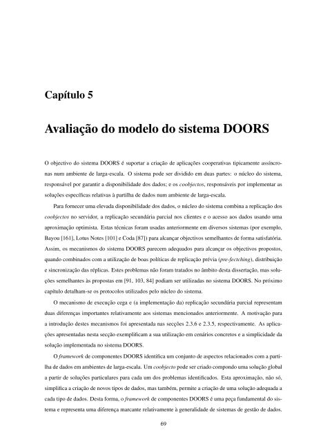 gestão de dados partilhados em ambientes de computação móvel