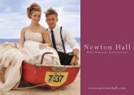 Newton Hall Wedding Brochure 2013