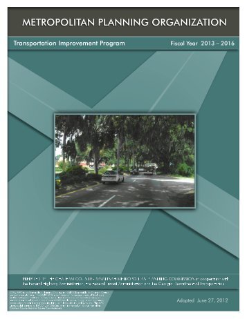 FY 2013-2016 Transportation Improvement Program (as Adopted