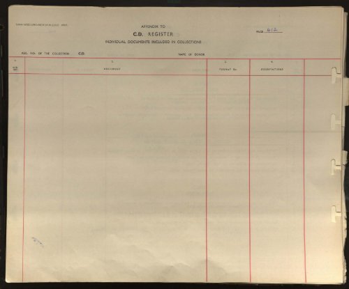 Appendix to Contemporary Documents Index Part 4 - The Bureau of ...