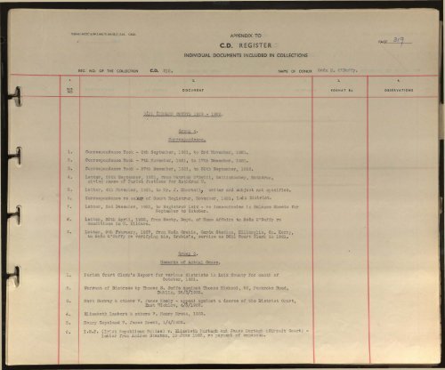 Appendix to Contemporary Documents Index Part 4 - The Bureau of ...