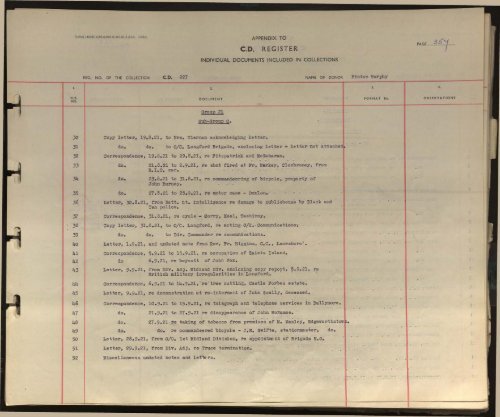 Appendix to Contemporary Documents Index Part 4 - The Bureau of ...