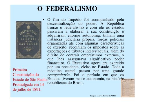 Aula 11 - História do Legislativo - Assembleia Legislativa do Estado ...