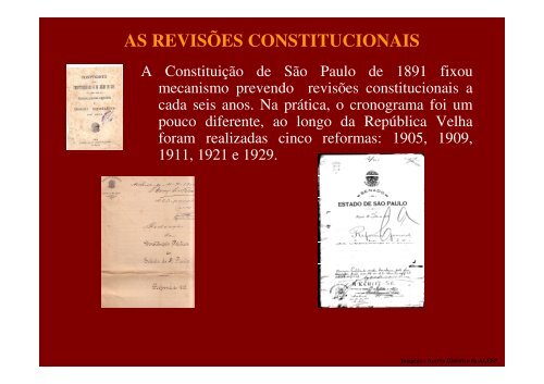 Aula 11 - História do Legislativo - Assembleia Legislativa do Estado ...