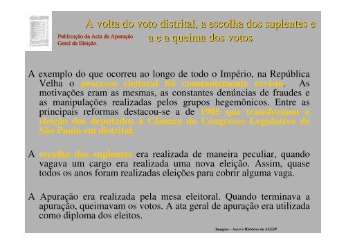 Aula 11 - História do Legislativo - Assembleia Legislativa do Estado ...