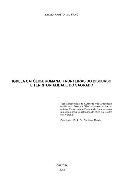 T - GIL FILHO, SYLVIO FAUSTO.pdf - Universidade Federal do Paraná