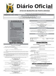 ATOS DO MUNICÍPIO DE PONTA GROSSA - Prefeitura Municipal ...