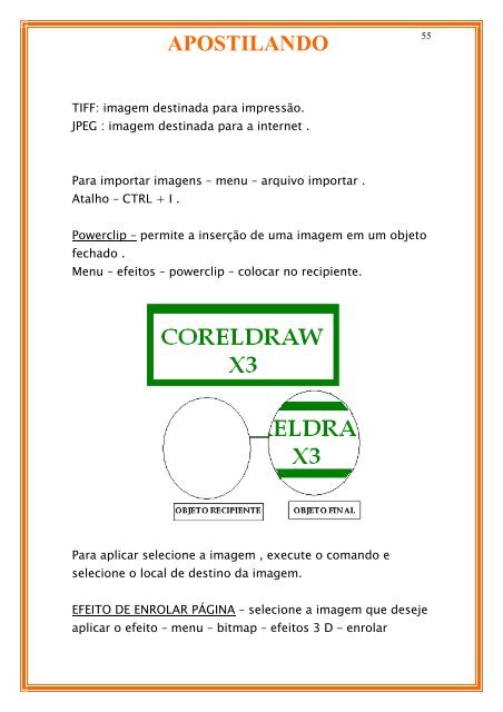 Corel Draw X3 - WordPress.com - CDI COMUNIDADE POLI