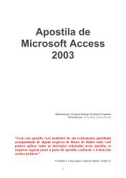 Apostila completa de Microsoft Access 2003 - SR Log