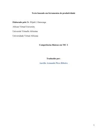 Texto baseado em ferramentas de produtividade.pdf - OER@AVU ...