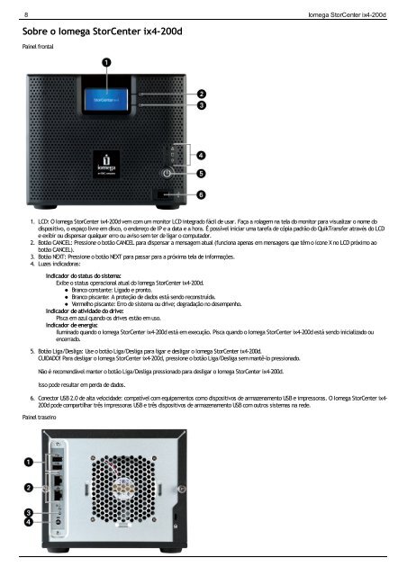 Conectando o Iomega StorCenter ix4-200d - Network1