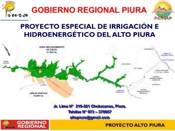 Diapositiva 1 - Proyecto Especial de Irrigación e Hidroenergético del ...