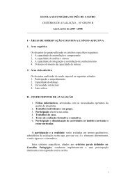 planificações/critérios de filosofia 2007-2008 - Escola Secundária ...