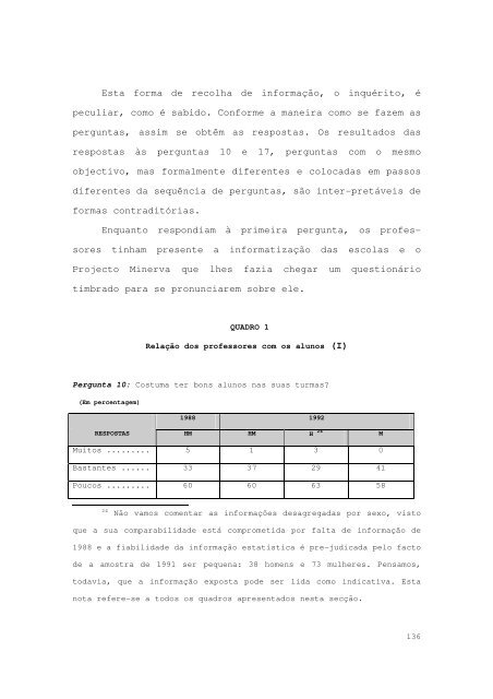 O MOVIMENTO INFORMÁTICO NAS ESCOLAS PORTUGUESAS ...