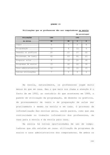 O MOVIMENTO INFORMÁTICO NAS ESCOLAS PORTUGUESAS ...