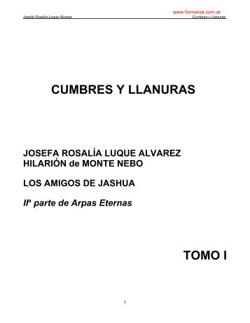 CUMBRES Y LLANURAS JOSEFA ROSALÍA LUQUE ALVAREZ ...