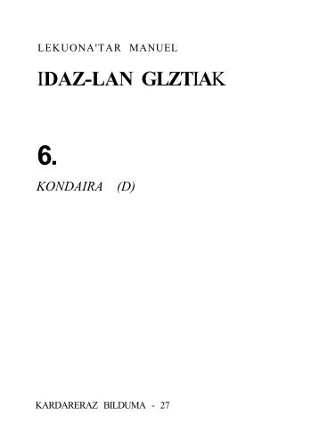 IDAZ-LAN GLZTIAK - Euskerazaintza