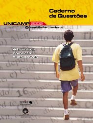 Caderno de Questões - Comvest - Unicamp