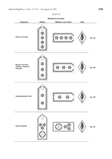 Plano de Uniformes da PSP - SUP - Sindicato Unificado da Polícia ...