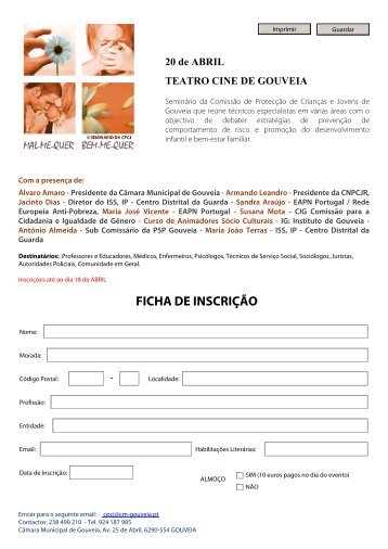 FICHA DE INSCRIÇÃO