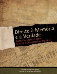 Direito à memória e à verdade - Ministério da Justiça