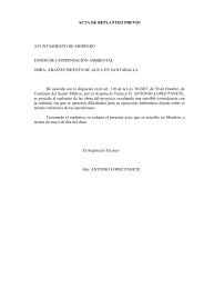 ACTA DE REPLANTEO PREVIO AYUNTAMIENTO DE MONFERO ...
