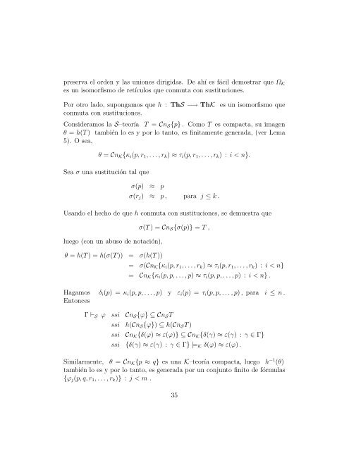 Introducción a la Lógica Algebraica ∗ - Facultad de Matemáticas ...