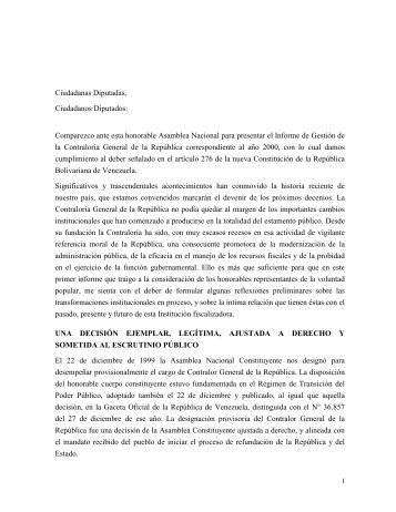 Ciudadanas Diputadas, - Contraloría General de la República