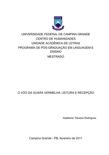 Adalberto Teixeira R.. - Programa de Pós-Graduação em ...