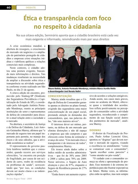 Conarh 2009 - Revista Seguro Total