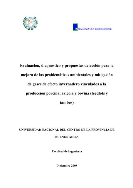 Informe realizado por la Universidad Nacional del Centro
