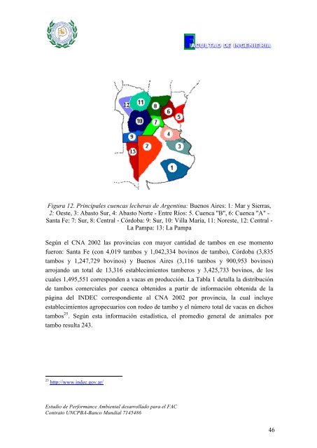 Informe realizado por la Universidad Nacional del Centro