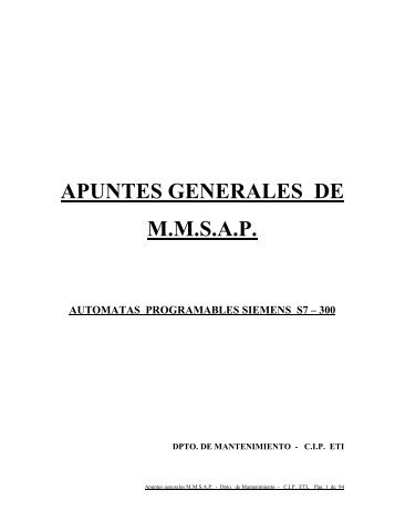 APUNTES GENERALES DE M.M.S.A.P. - CIP ETI