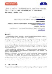 MONITORAMENTO EM ATERROS SANITÁRIOS NAS FASES DE ...