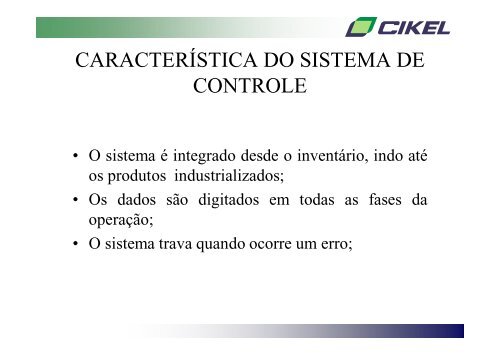 CIKEL Aprovação, controle e monitoramento de PMFS Josué ...