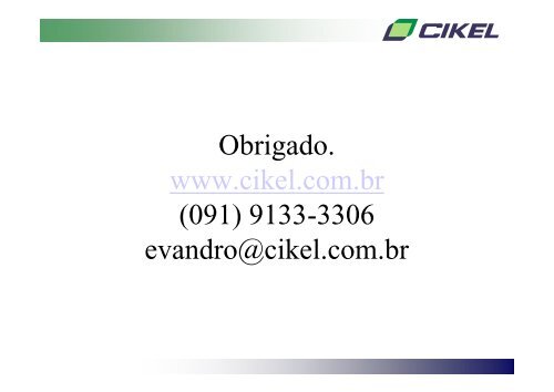 CIKEL Aprovação, controle e monitoramento de PMFS Josué ...